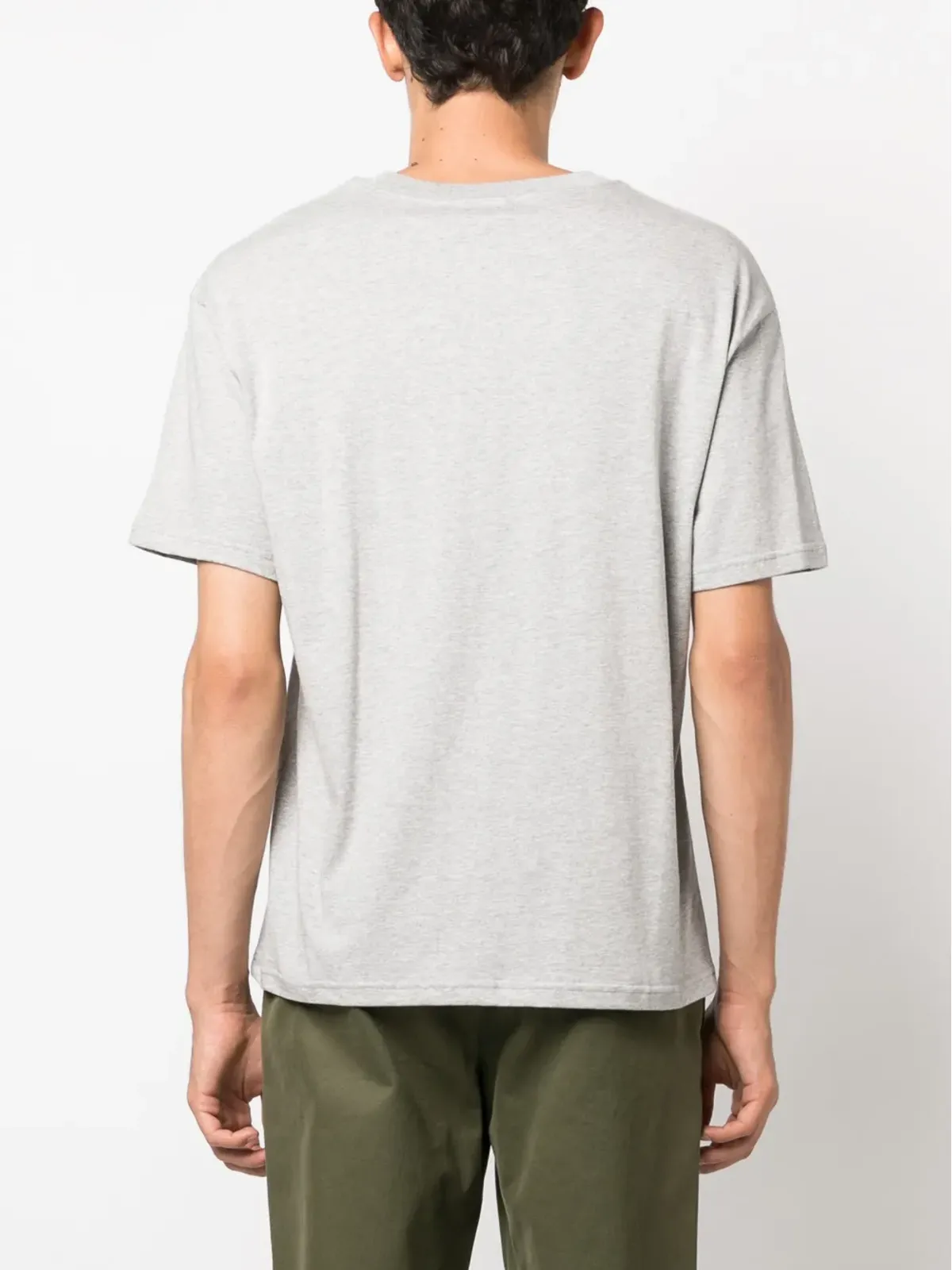 A.P.C. ハートロゴ コットン Tシャツ グレー - 画像4