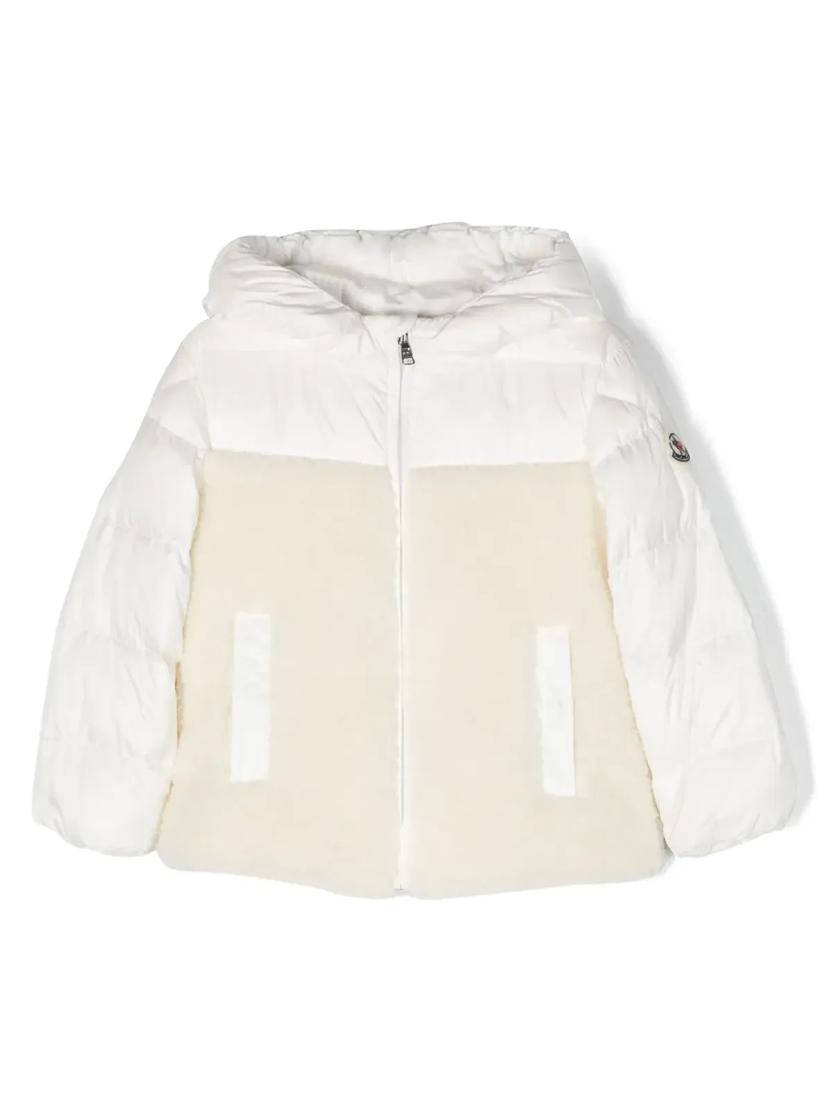 Moncler Enfant フリースパネル入りパデッドジャケット - 画像1