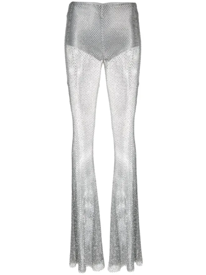 GIUSEPPE DI MORABITO Giuseppe Di Morabito フィッシュネット パラッゾパンツ - Silverの商品画像