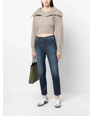 Seventy ストレートレッグ クロップドジーンズ - サムネイル2