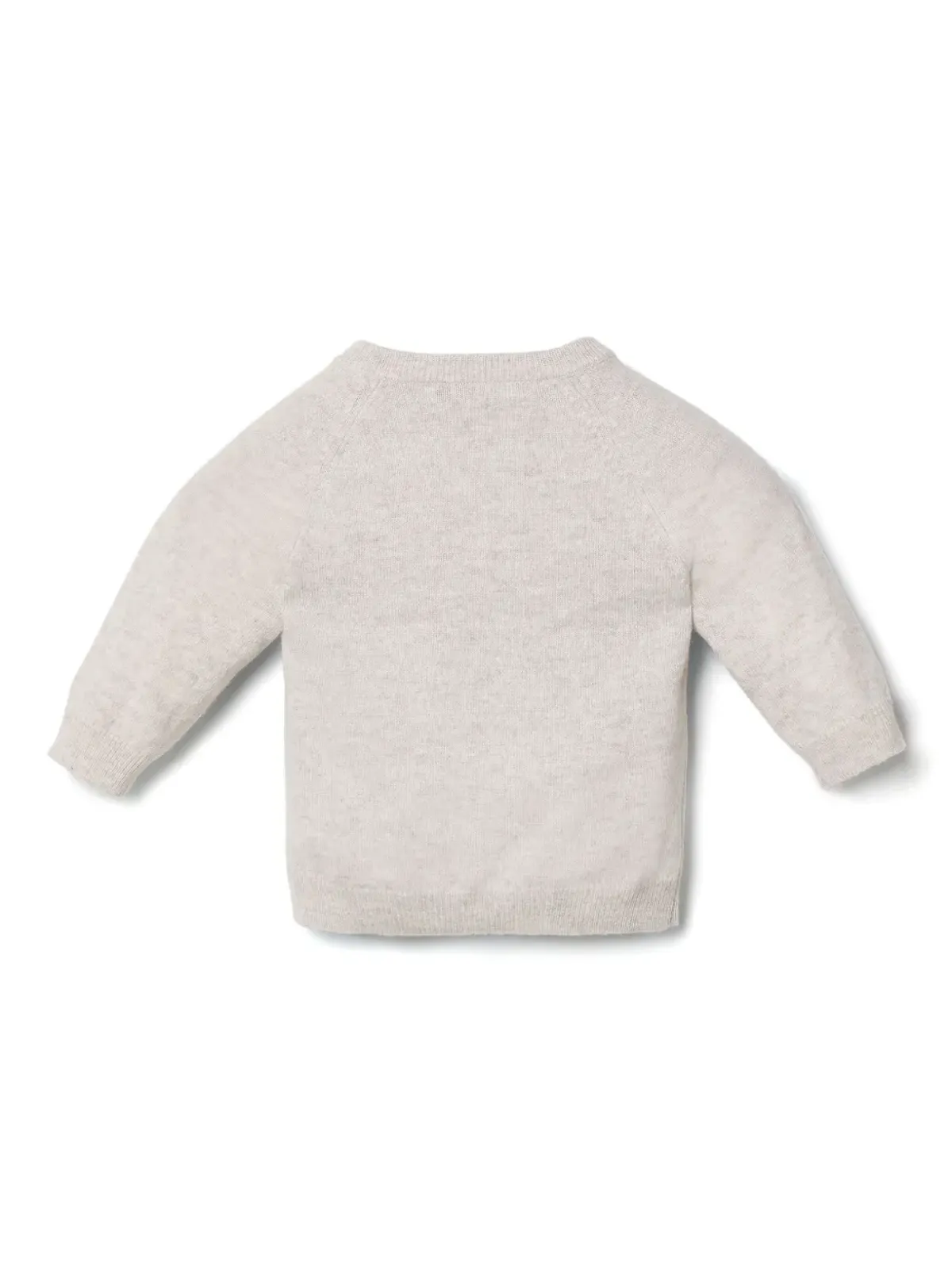 Brunello Cucinelli Kids ベアモチーフカシミアジャンパー グレー - 画像2