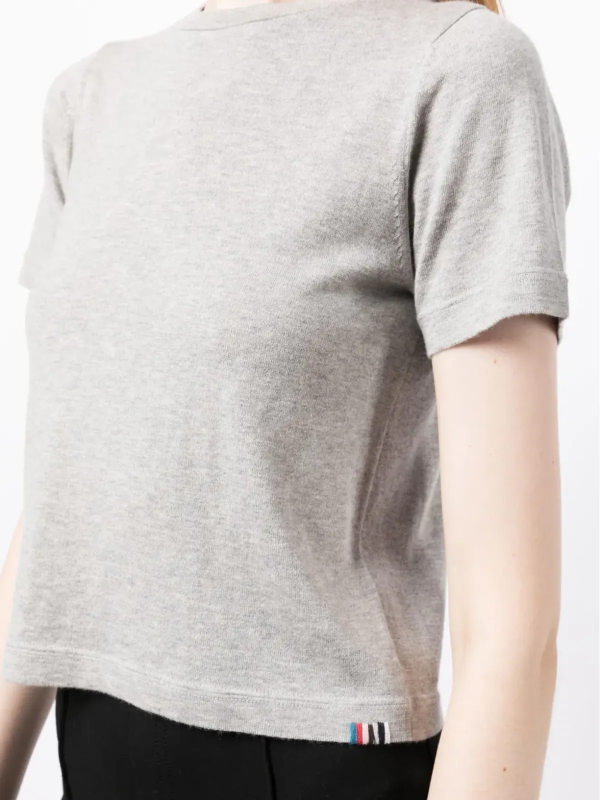 extreme cashmere クロップド半袖Tシャツ - 画像5