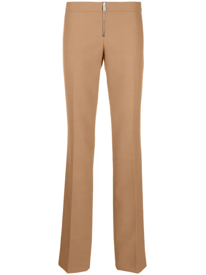 Stella McCartney Stella McCartney ジップアップ・スリムフィットパンツ - ブラウンの商品画像