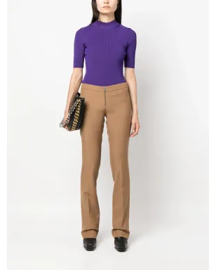 Stella McCartney ジップアップ・スリムフィットパンツ - ブラウン - サムネイル2