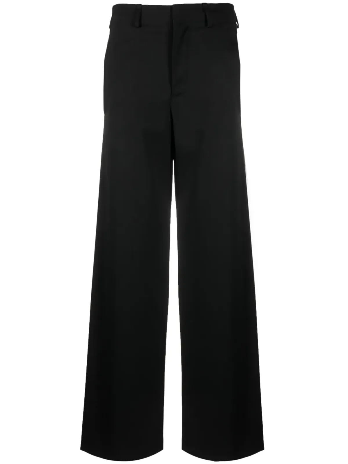 MM6 Maison Margiela シングルステッチ ロゴ ワイドレッグパンツ - 画像1