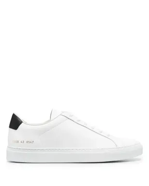 Common Projects レトロレザー スニーカー - ホワイト - サムネイル1