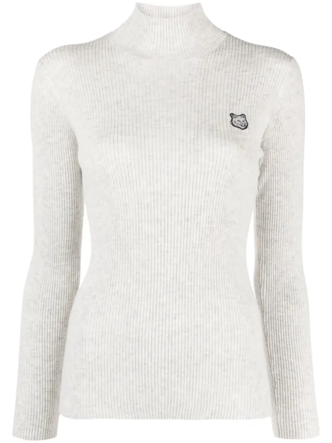Maison Kitsuné Maison Kitsuné フォックスモチーフ ハイネック ジャンパーの商品画像