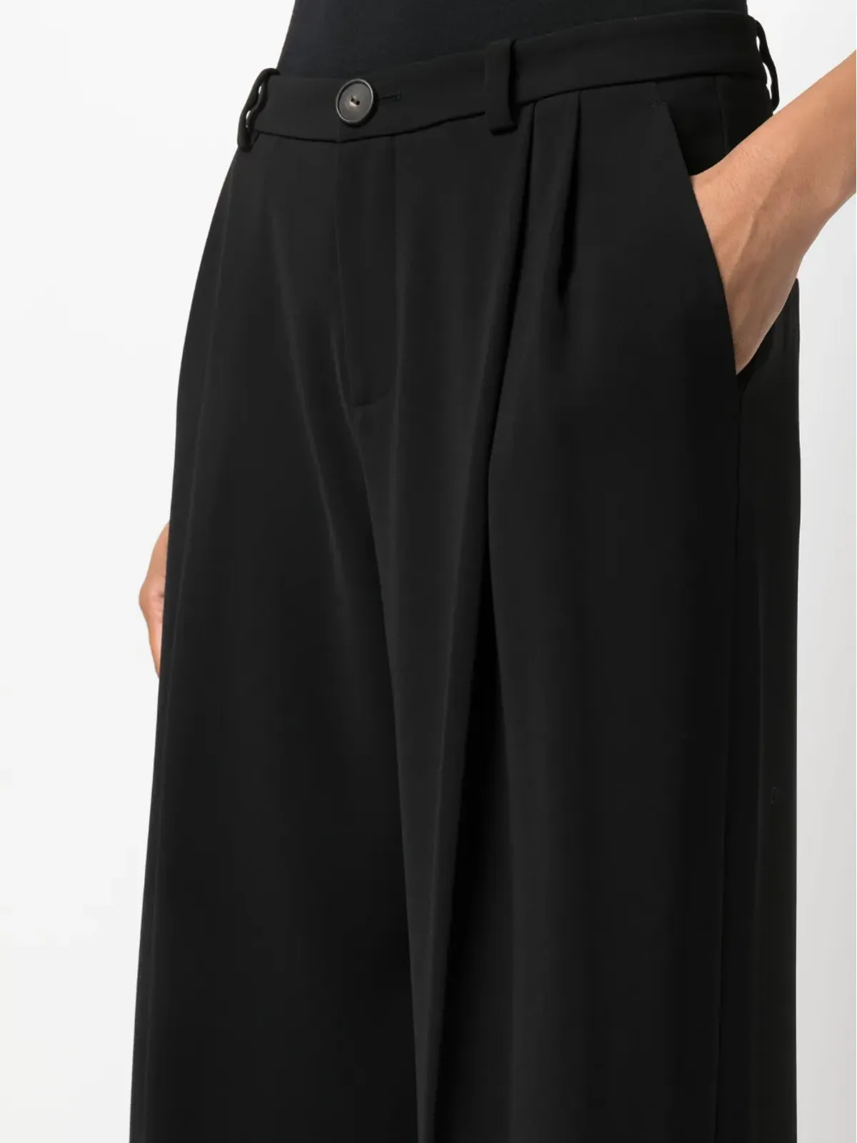 Vince インバーテッドプリーツ・ワイドパンツ ブラック - 画像5
