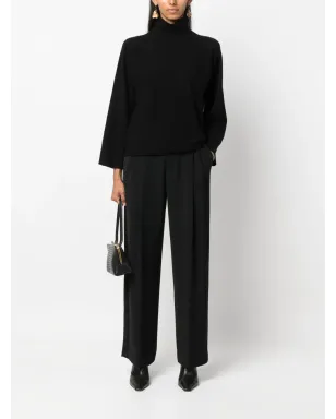 Vince インバーテッドプリーツ・ワイドパンツ ブラック - サムネイル2