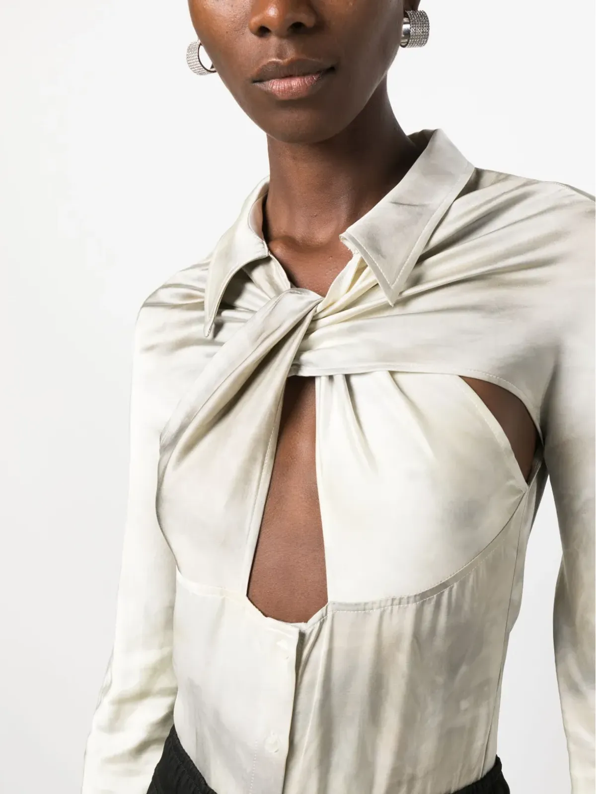 Coperni グラデーションエフェクト ツイストディテール シャツ - 画像5