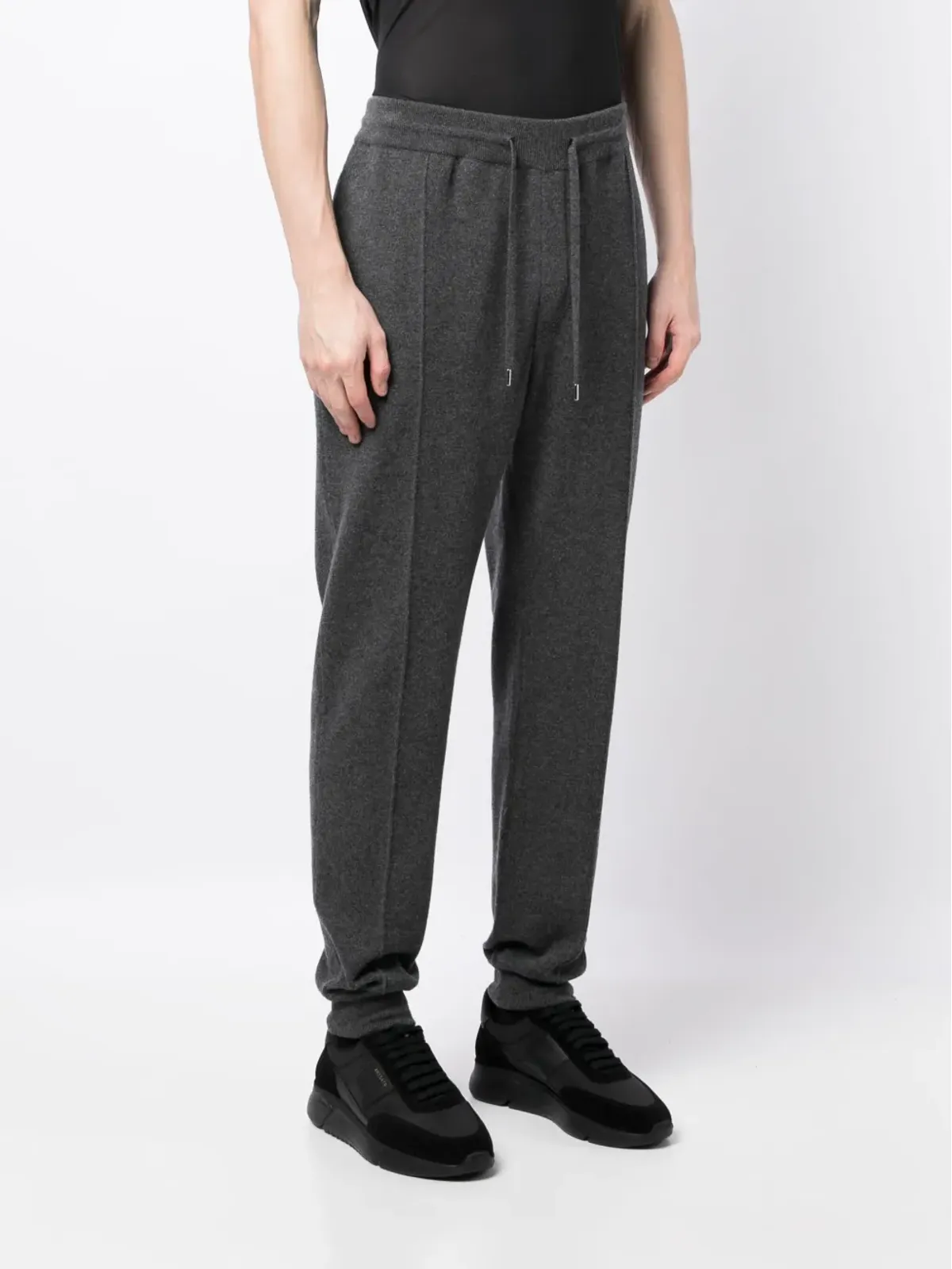 Dunhill ドローコード付きカシミヤブレンド トラックパンツ - 画像3