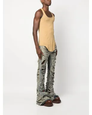 Rick Owens DRKSHDW Drk ジャージータンクトップ（イエロー） - サムネイル3