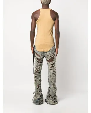 Rick Owens DRKSHDW Drk ジャージータンクトップ（イエロー） - サムネイル4