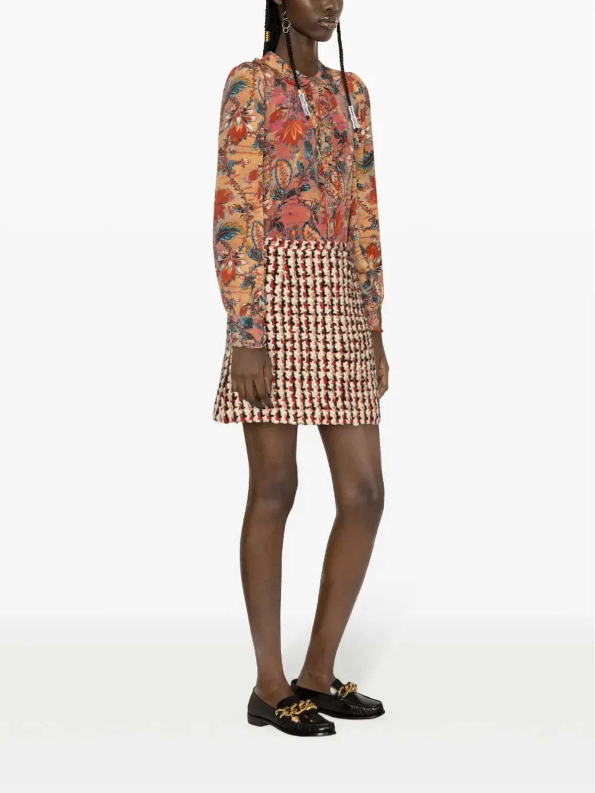 Ulla Johnson フィリパ花柄プリント シルク ブラウス - 画像3