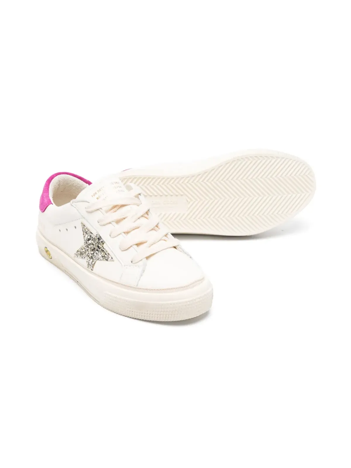 Golden Goose Kids May Young レザー スニーカー - 画像2