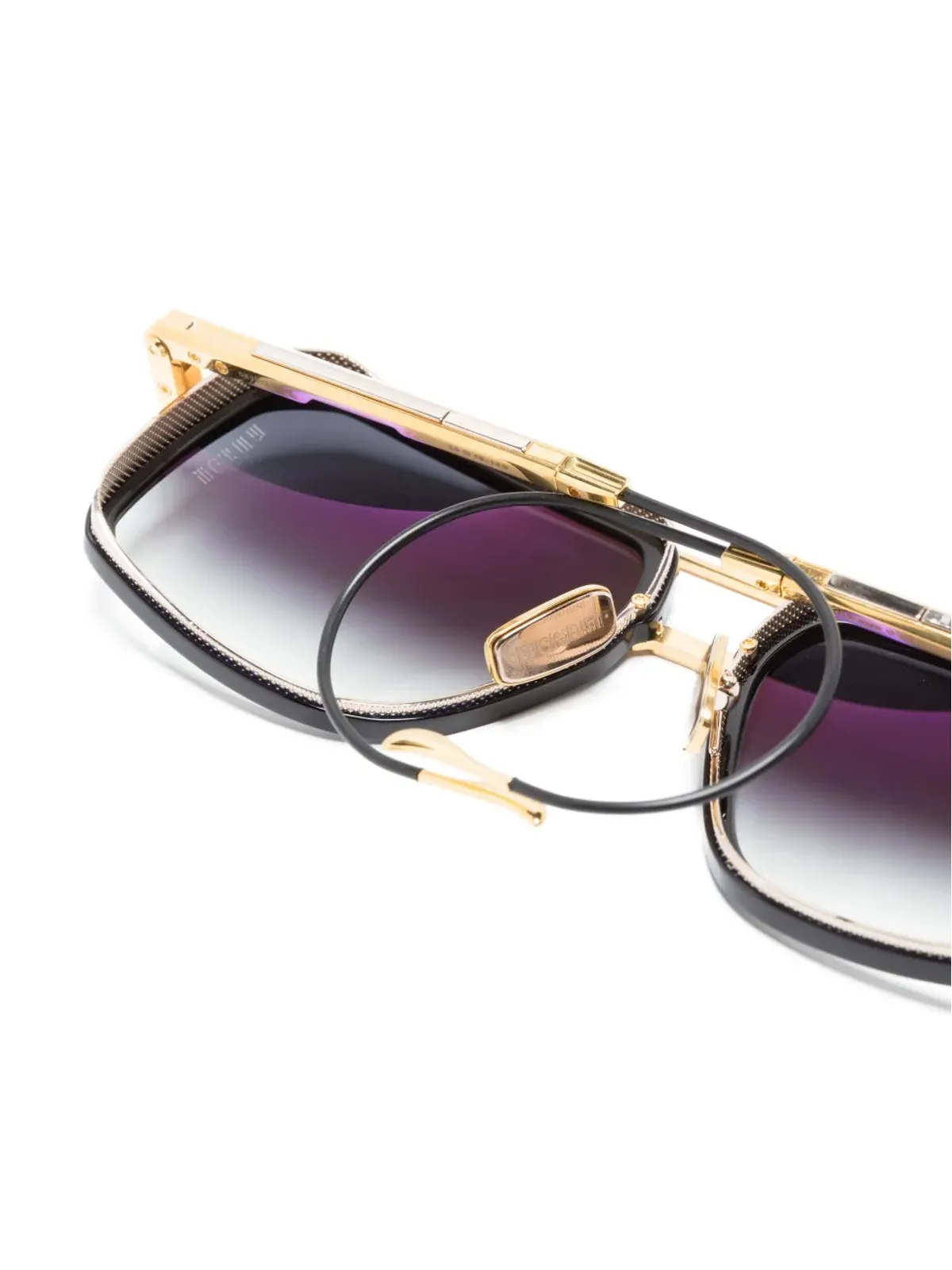 Dita Eyewear パイロットフレーム グラデーション サングラス - ブラック - 画像3