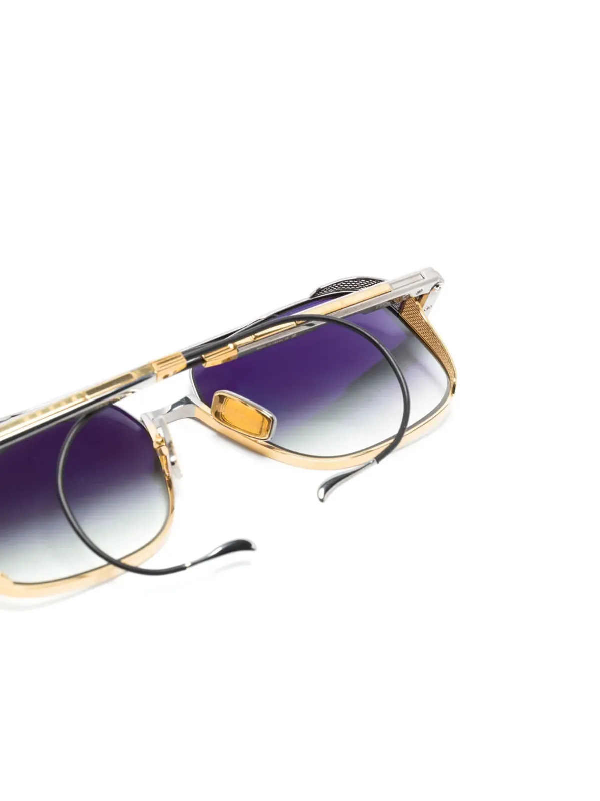 Dita Eyewear スクエアフレーム チタン製サングラス - 画像3