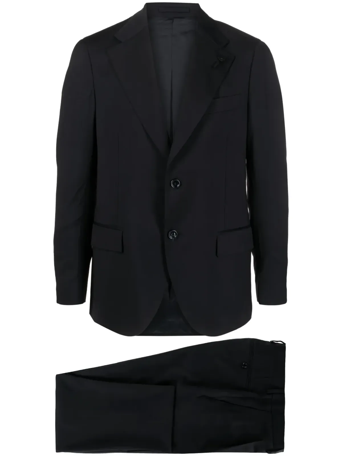 Lardini シングルブレスト ウールスーツセット ブルー - 画像1