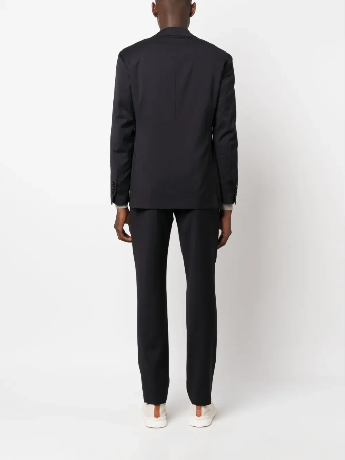 Lardini シングルブレスト ウールスーツセット ブルー - 画像4