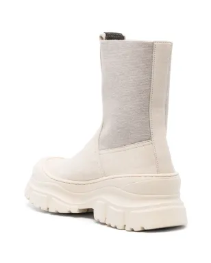 Brunello Cucinelli モニリビーズパネルド アンクルブーツ - サムネイル3