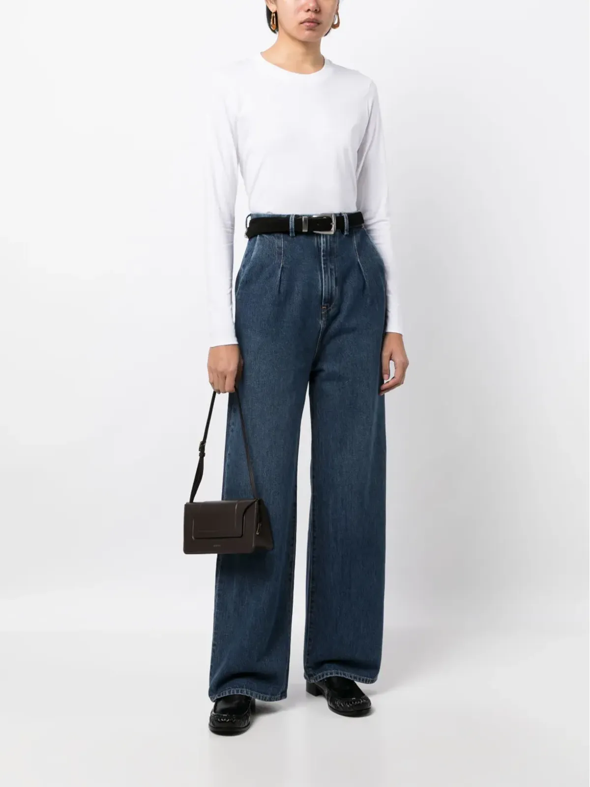LouLou de Saison Masal長袖コットンTシャツ - White - 画像2