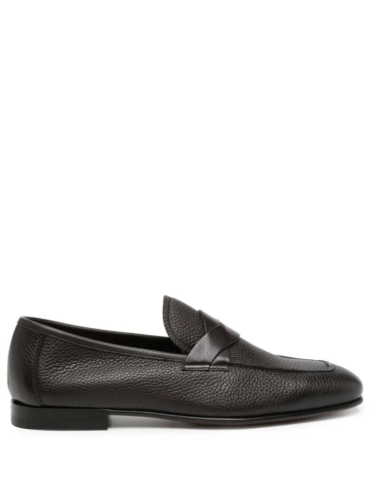 TOM FORD Sean twist-detail leather loafers ブラウン - 画像1