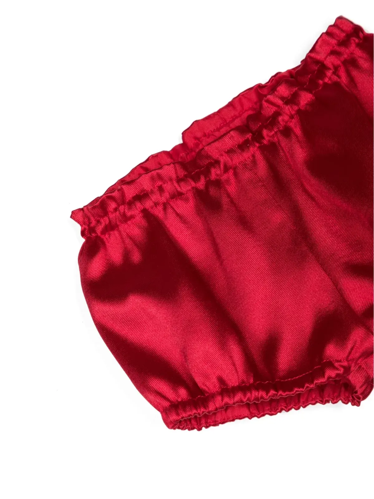 Hucklebones London フラッター袖サテンワンピース - レッド - 画像3