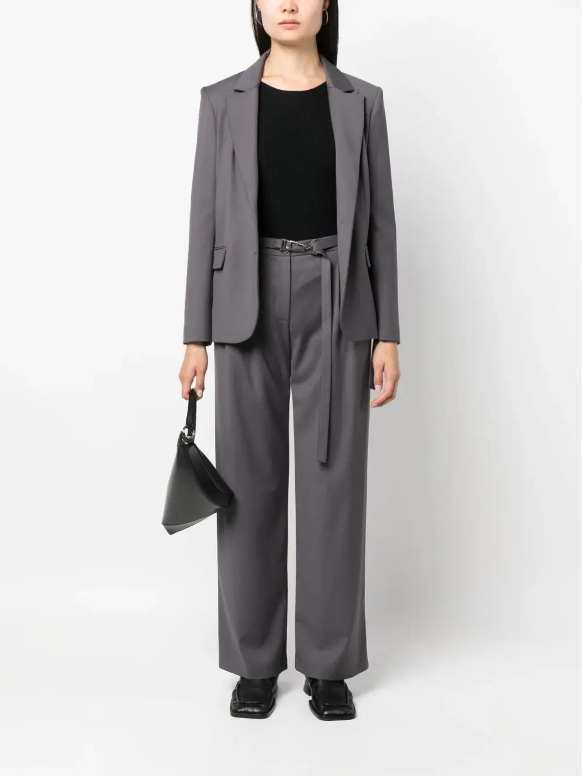 Emporio Armani シームレスリブ編みニットセーター - 画像2