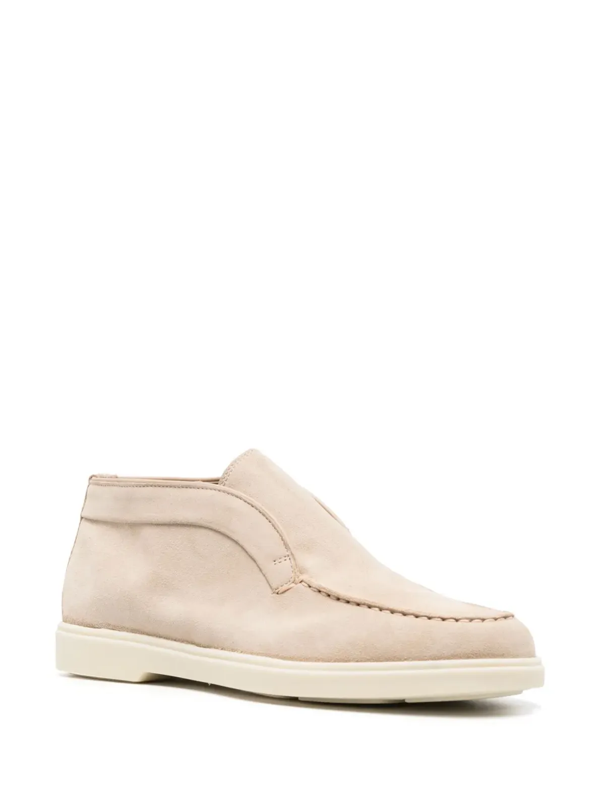 Santoni スエードスリップオンローファー - 画像2