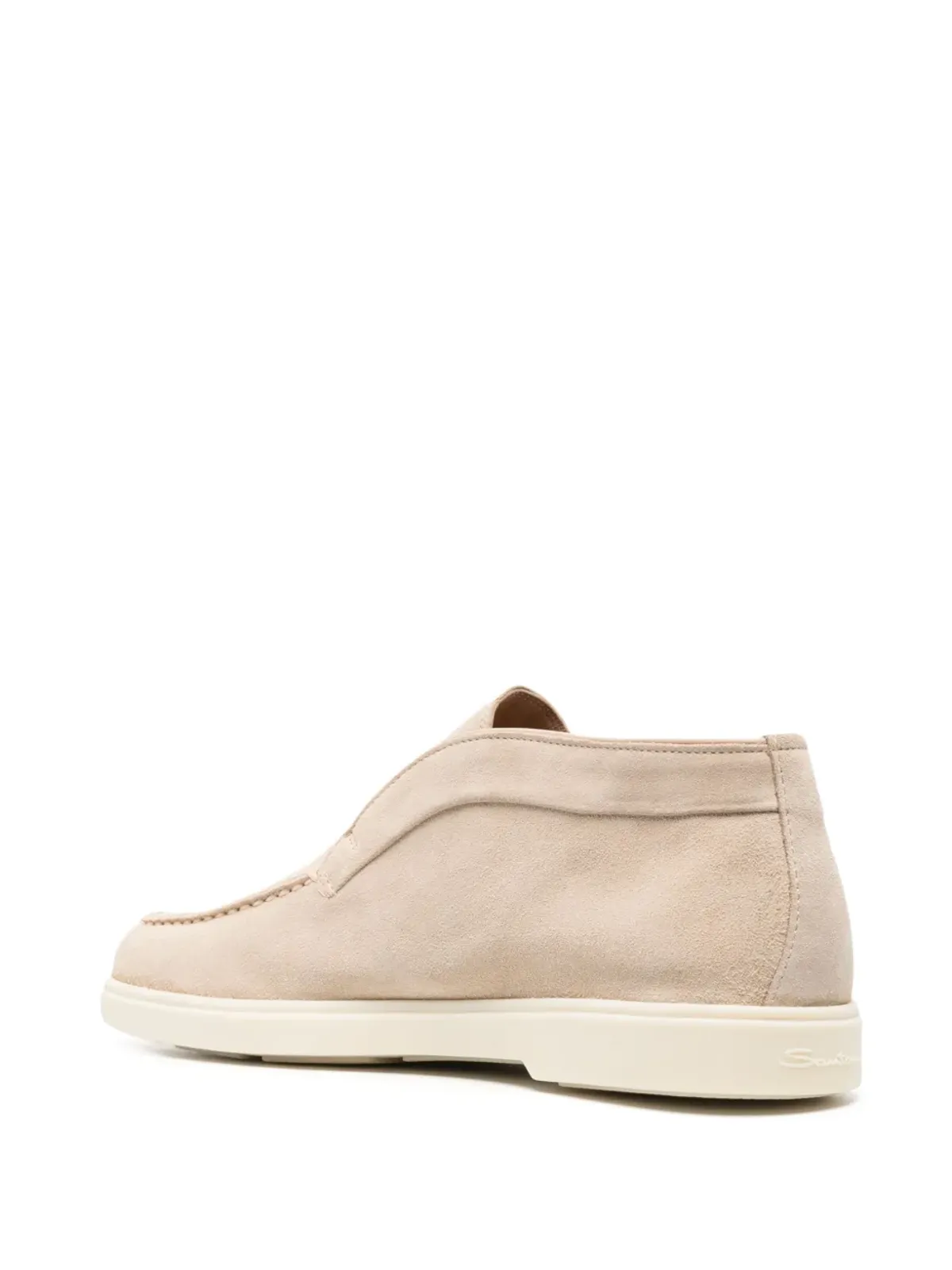Santoni スエードスリップオンローファー - 画像3