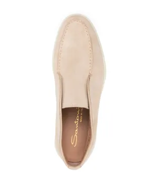 Santoni スエードスリップオンローファー - サムネイル4