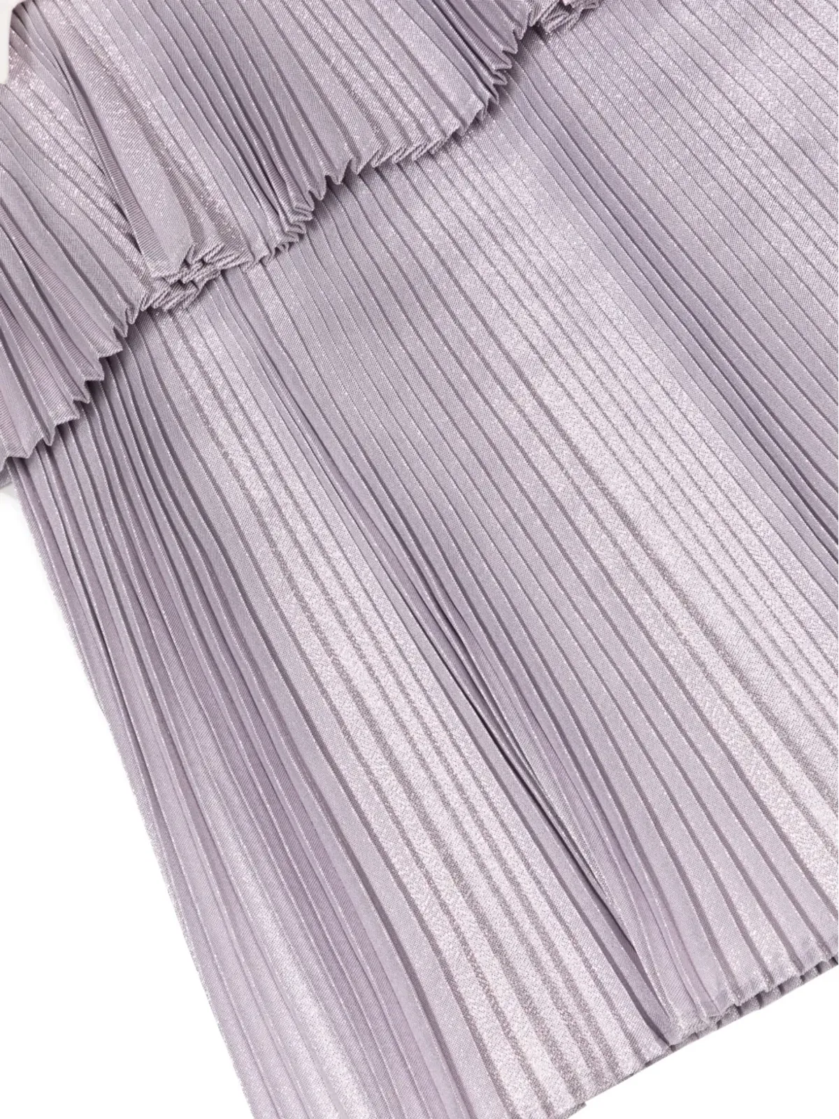 Hucklebones London リボンディテール付きプリーツティアードドレス（パープル） - 画像3