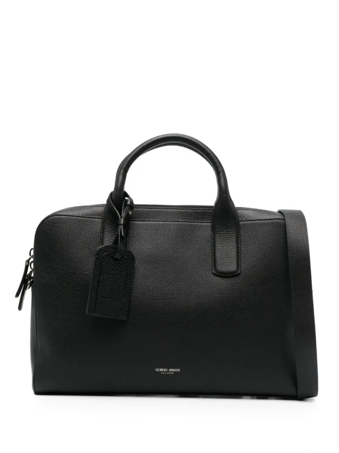 Giorgio Armani Giorgio Armani ロゴスタンプレザー ラップトップバッグの商品画像