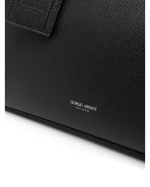 Giorgio Armani ロゴスタンプレザー ラップトップバッグ - サムネイル3