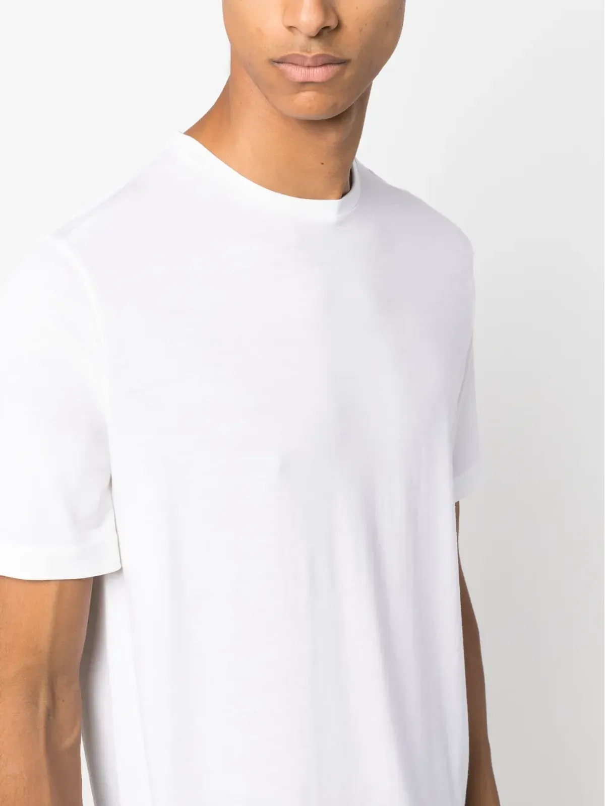 Lardini 半袖ウールTシャツ - ホワイト - 画像5