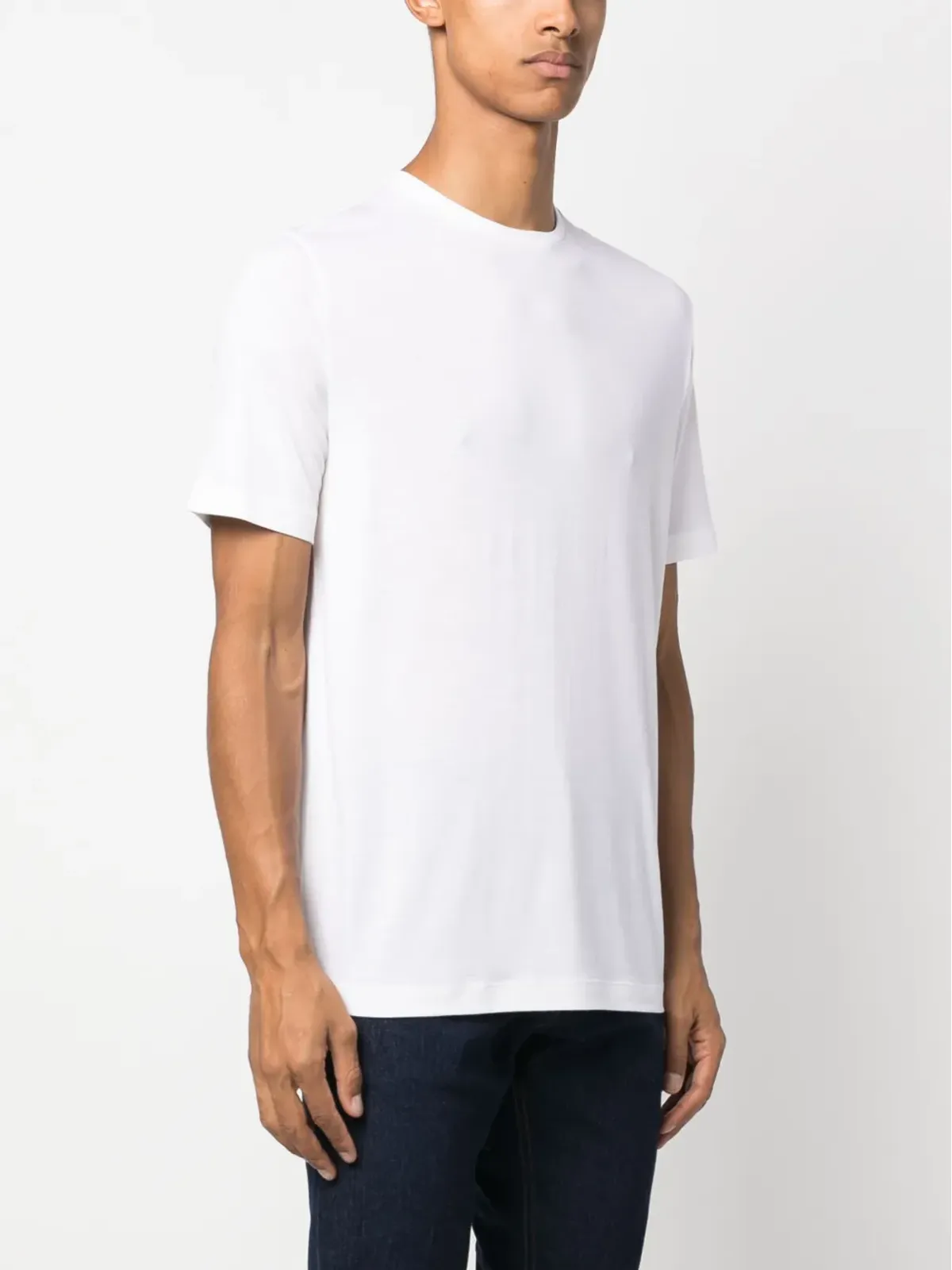 Lardini 半袖ウールTシャツ - ホワイト - 画像3