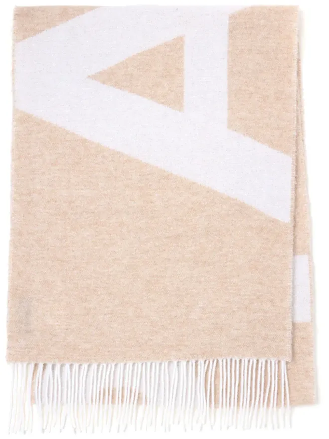 A.P.C. A.P.C. インターシャニット ウールブレンド スカーフの商品画像
