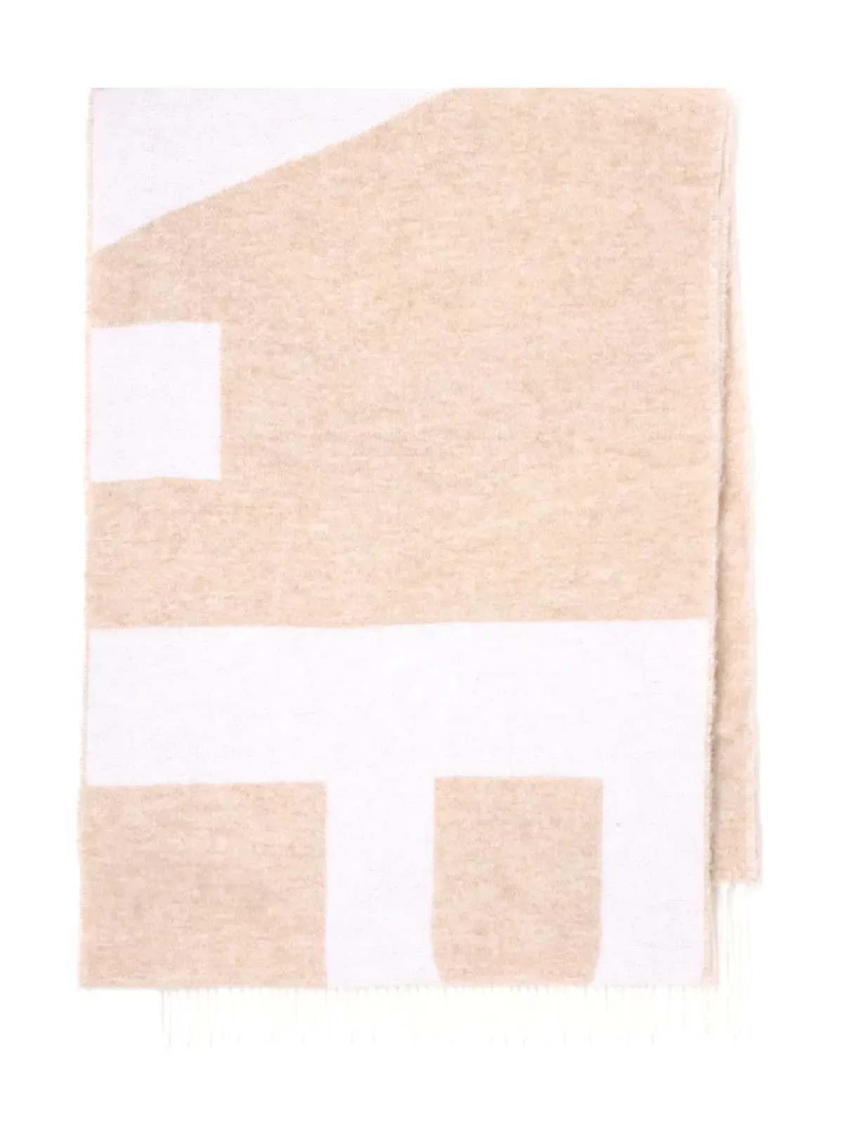 A.P.C. インターシャニット ウールブレンド スカーフ - 画像2