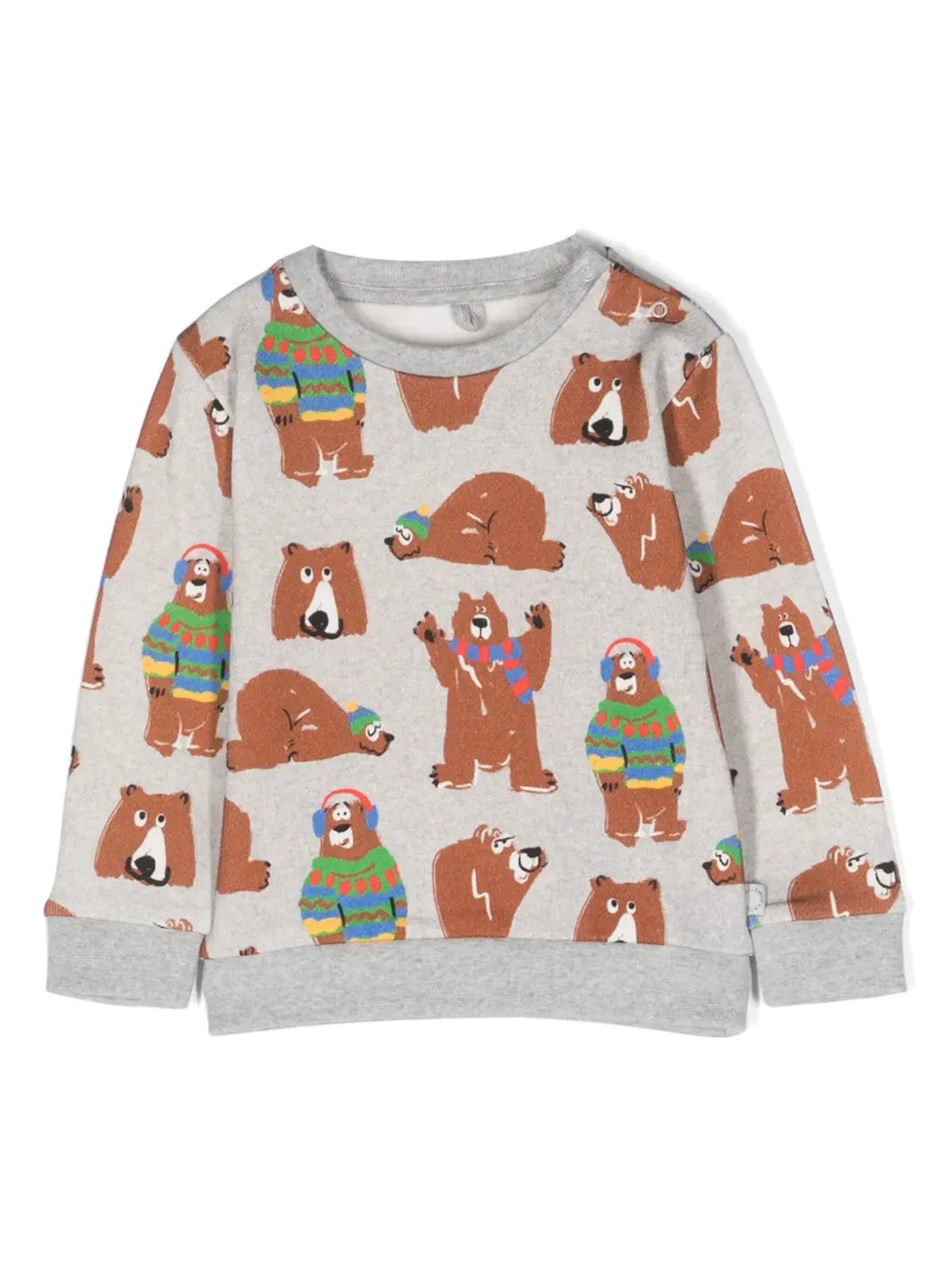 Stella McCartney Kids ベアプリント オーガニックコットン スウェットシャツ - 画像1