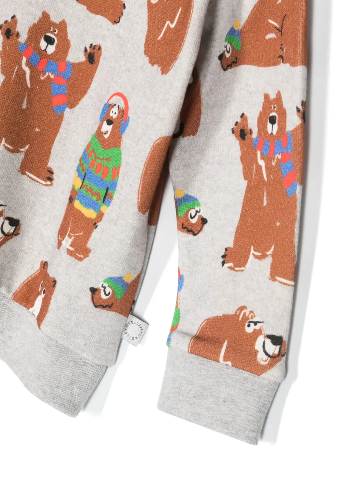 Stella McCartney Kids ベアプリント オーガニックコットン スウェットシャツ - 画像3
