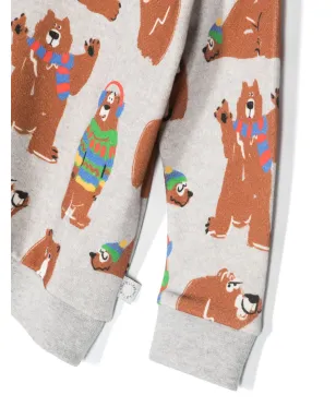 Stella McCartney Kids ベアプリント オーガニックコットン スウェットシャツ - サムネイル3
