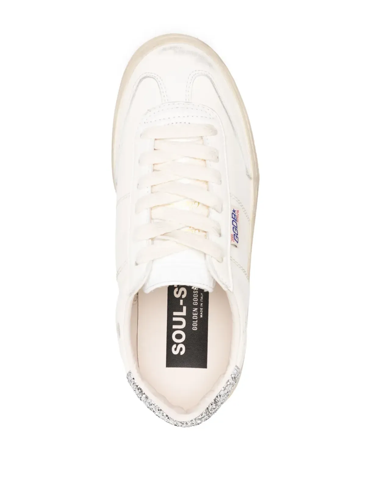 Golden Goose Soul Star デストリッド グリッター スニーカー - White - 画像4