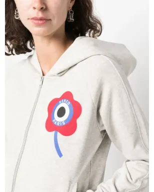 Kenzo ロゴプリント ジップアップパーカー - サムネイル5