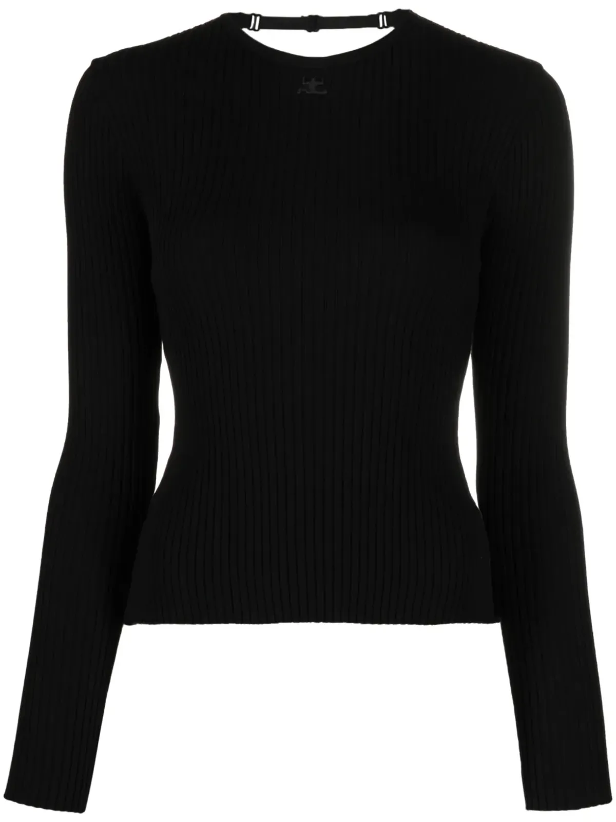 Courrèges オープンバック細リブトップ - 画像1