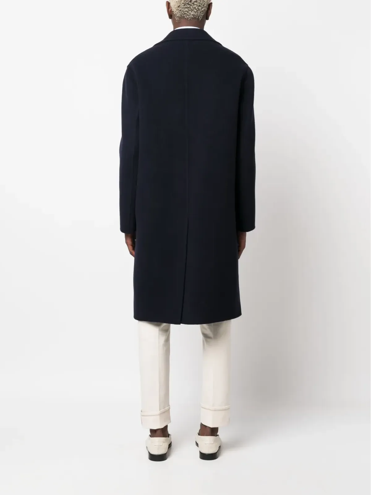 Lardini シングルブレスト ウールブレンド コート - 画像4