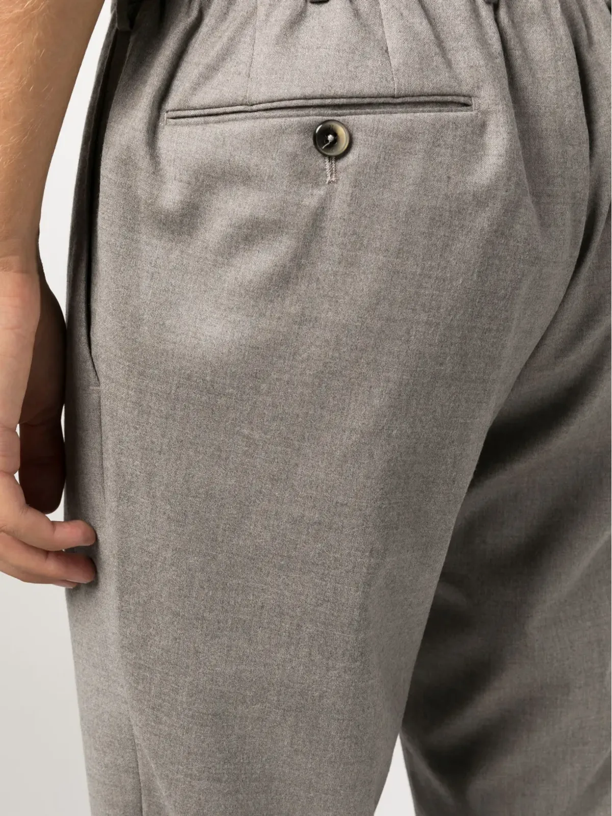 PT Torino ストレートレッグ ヴァージンウールブレンドパンツ - 画像5