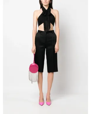 Moschino バックレス シルク クロップトップ - サムネイル2