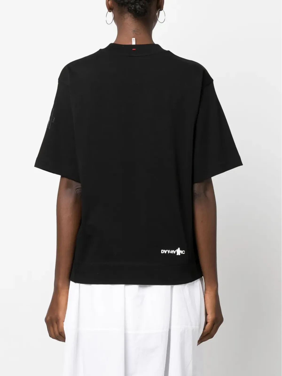 Moncler Grenoble マウンテン ロゴプリント コットン Tシャツ - Black - 画像4