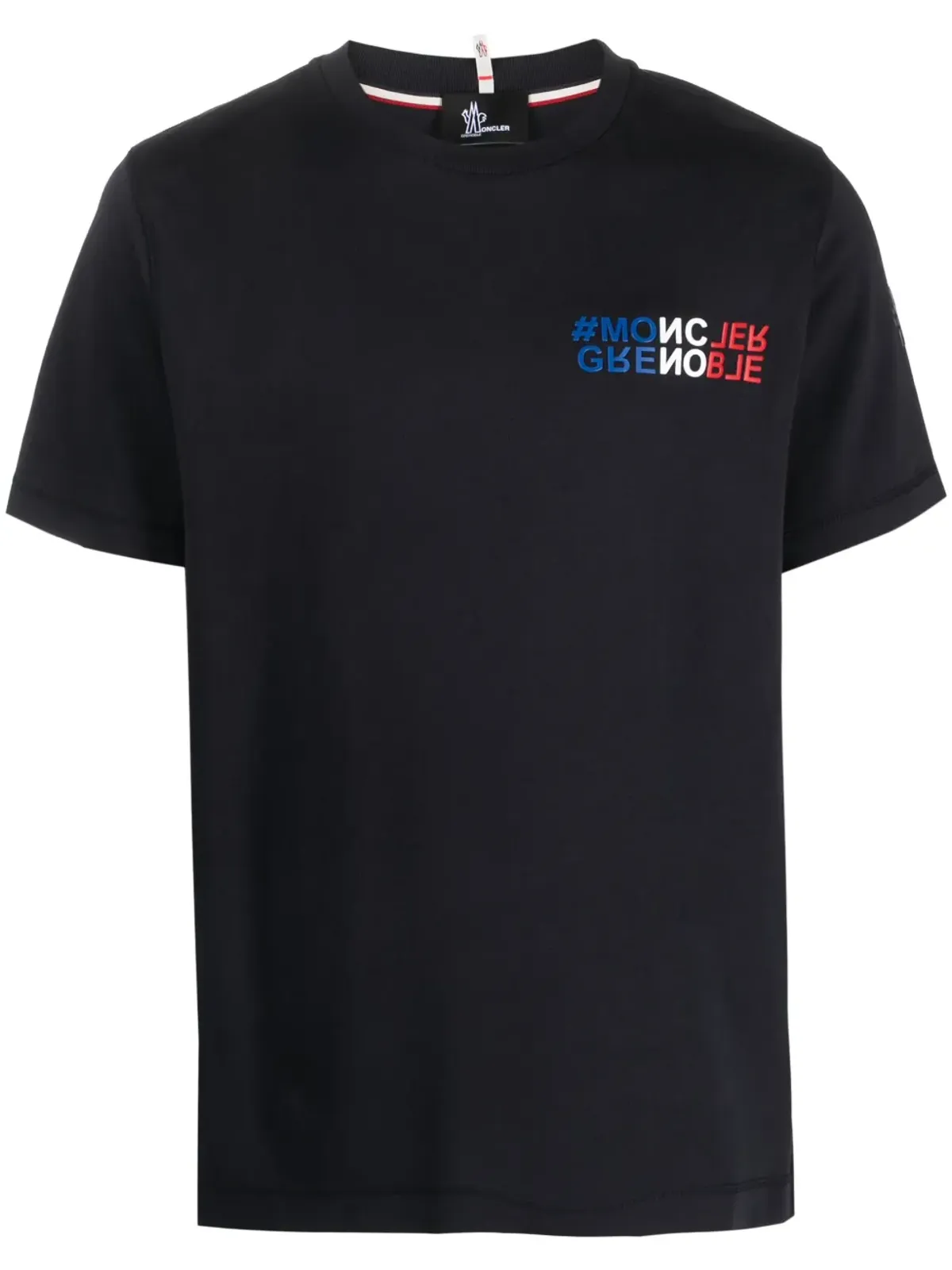 Moncler Grenoble マウンテン ロゴプリント コットン Tシャツ - 画像1