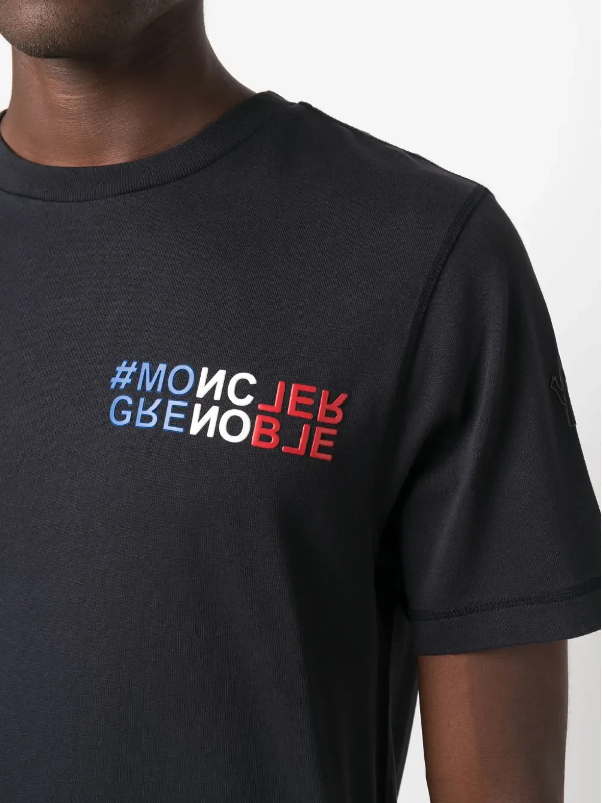 Moncler Grenoble マウンテン ロゴプリント コットン Tシャツ - 画像5